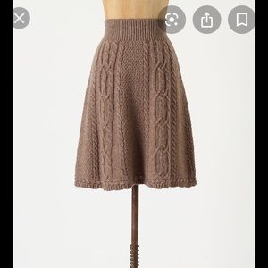Anthropologie Moth cabled sweater skirt 😍😍😍